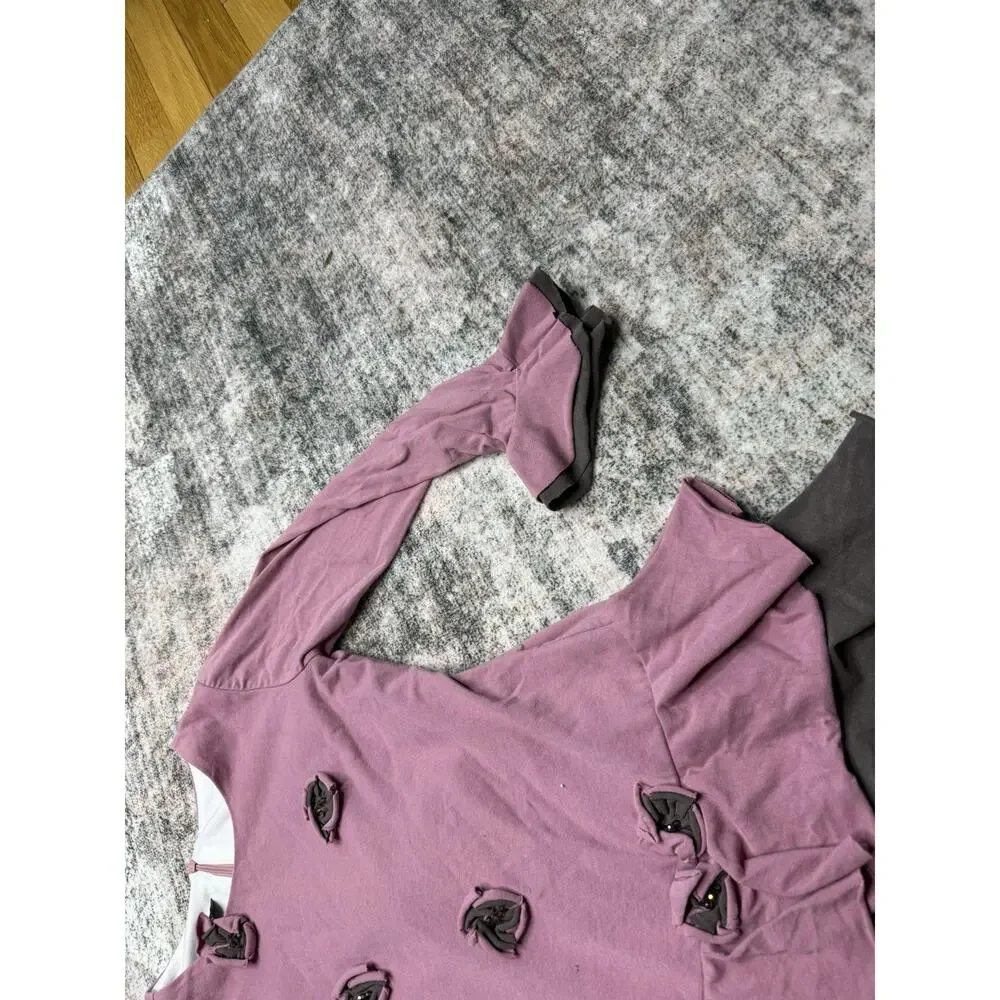 Isobella & Chloe Dress- Size 6 Hot Pink and Gray- Pre-Owned